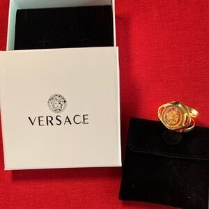 Versace Gold Medusa Ring